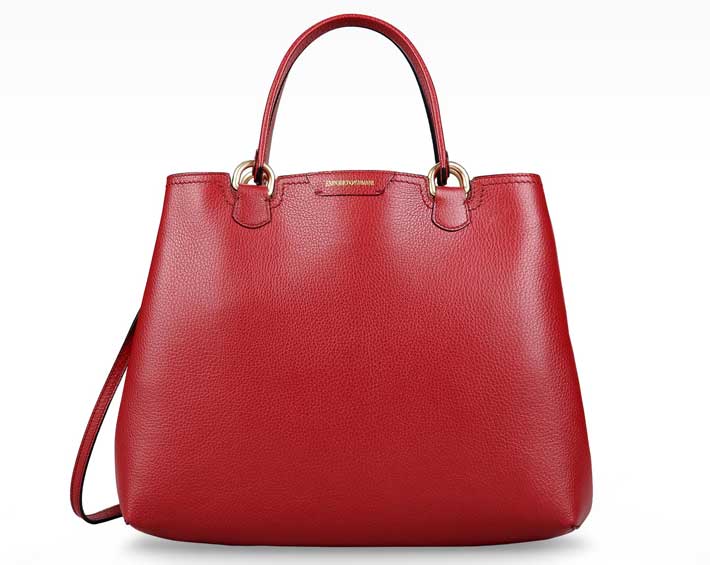 foto borsa donna autunno-inverno 2015-2016 Armani Shopping bag Rossa