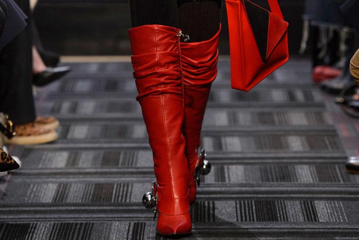 Scarpe donna autunno-inverno 2015-2016 JW Anderson Stivali Rossi