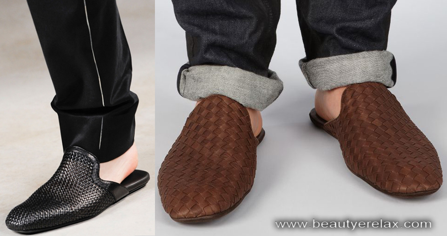 foto slipper da uomo estate 2014 Bottega Veneta