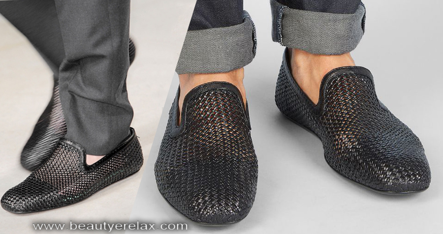 foto slipper outdoor da uomo estate 2014 Bottega Veneta